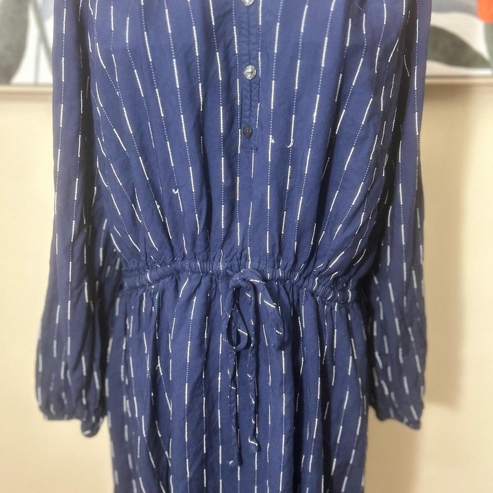 Classic Navy Blue Women's Dress - Picture 3 of 7